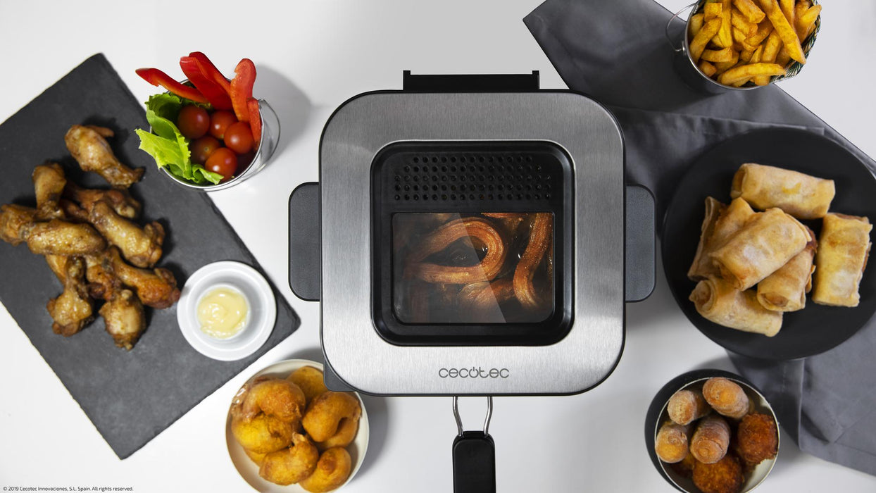 Friteuză Cecotec CleanFry Infinity 1500, 1,5 l, 900 W, gri