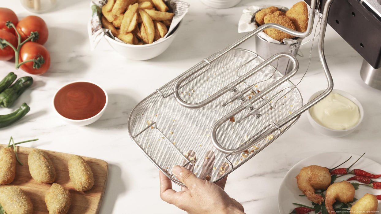 Friteuză Cecotec CleanFry Infinity 3000 Full Inox, 3 l, 2400 W, gri