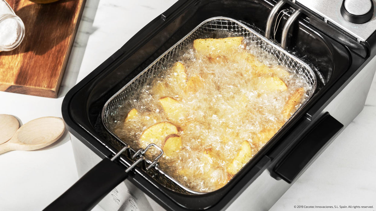 Friteuză Cecotec CleanFry Infinity 3000, 3 l, 2400 W, gri