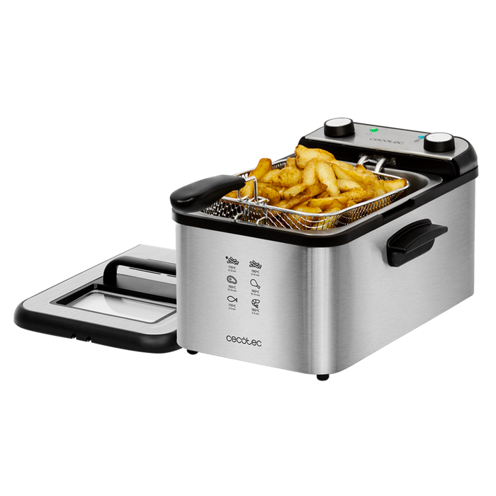 Friteuză Cecotec CleanFry Infinity 3000, 3 l, 2400 W, gri