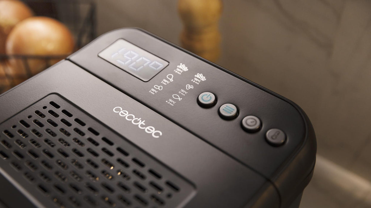 Friteuză digitală Cecotec Cleanfry Luxury 4000 Black, 4,2 l, 3270 W, 5 programe, neagră