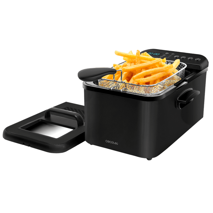 Friteuză digitală Cecotec Cleanfry Luxury 4000 Black, 4,2 l, 3270 W, 5 programe, neagră