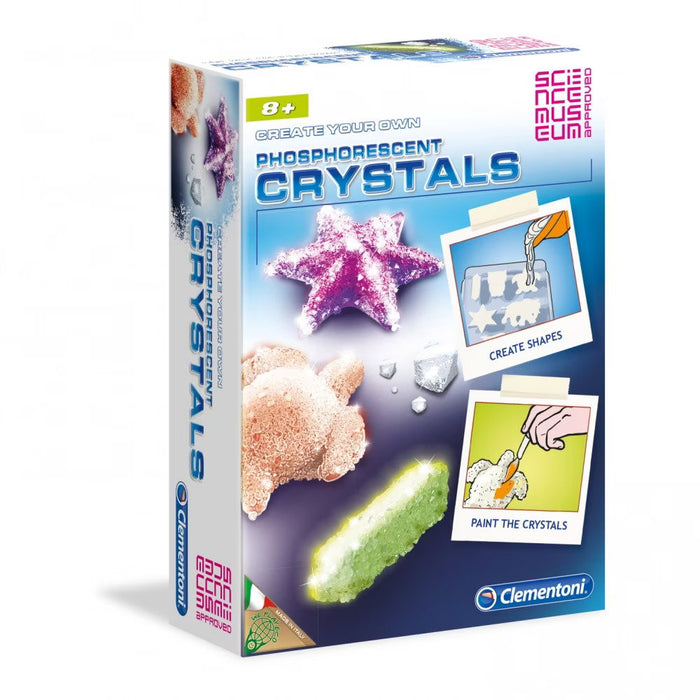 Kit științific Clementoni Science & Play, Cristale fosforescente, de la 8 ani