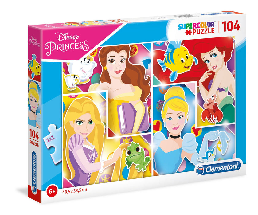 Puzzle Clementoni Disney Princess, 104 piese, 6+, 48,5 x 33,5 cm