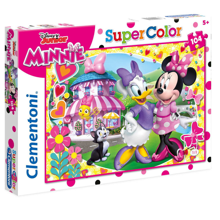 Puzzle Clementoni SuperColor Disney Minnie, 104 piese, de la 5 ani
