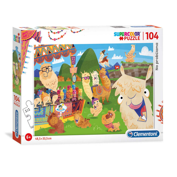 Puzzle Clementoni SuperColor, 104 piese, de la 6 ani, 48,5 x 33,5 cm