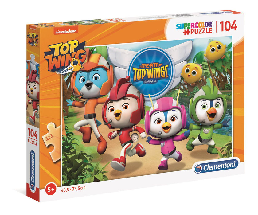 Puzzle Clementoni Top Wing, 104 piese, 48,5 x 33,5 cm, 5+ ani