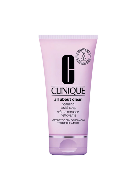 Cremă spumantă de curățare Clinique All About Clean, pentru ten foarte uscat până la mixt, 150 ml