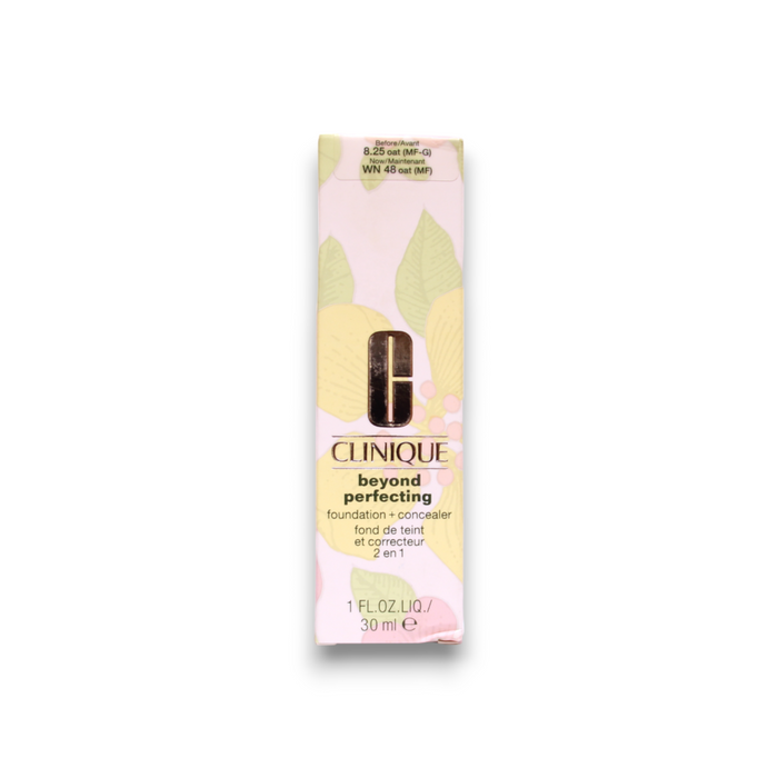 Fond de ten lichid și corector 2-în-1 Clinique Beyond Perfecting, finisaj mat, fără parabeni, nuanța 48 Ovăz, 30 ml