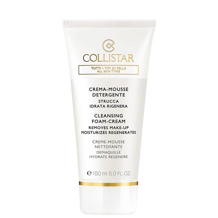 Cremă spumantă de curățare Collistar Special Perfect Face, hidratantă și regeneratoare, pentru toate tipurile de ten, 150 ml