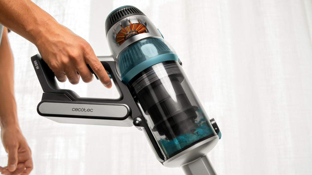 Aspirator vertical fără fir Cecotec Conga Rockstar 1600 Advance ErgoFlex, 680 W, autonomie 75 min, recipient 0,6 l