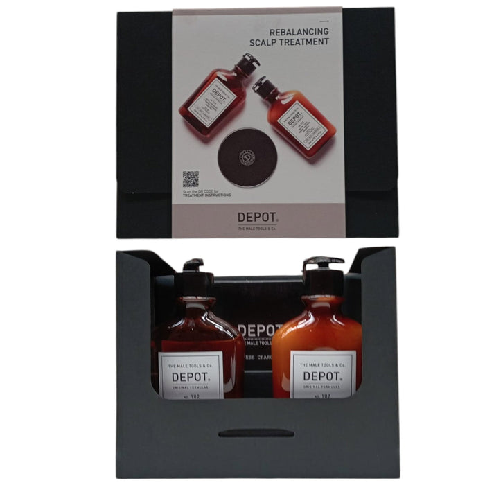 Set șampoane Depot Hair Cleansing No. 102 + Hair Cleansing No. 107, anti-mătreață și controlul sebumului, 2 x 250 ml