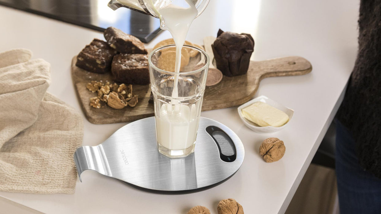 Cântar de bucătărie Cecotec Cook Control 10400 Smart Healthy EasyHang, 8 kg, precizie 1 g, platformă din inox