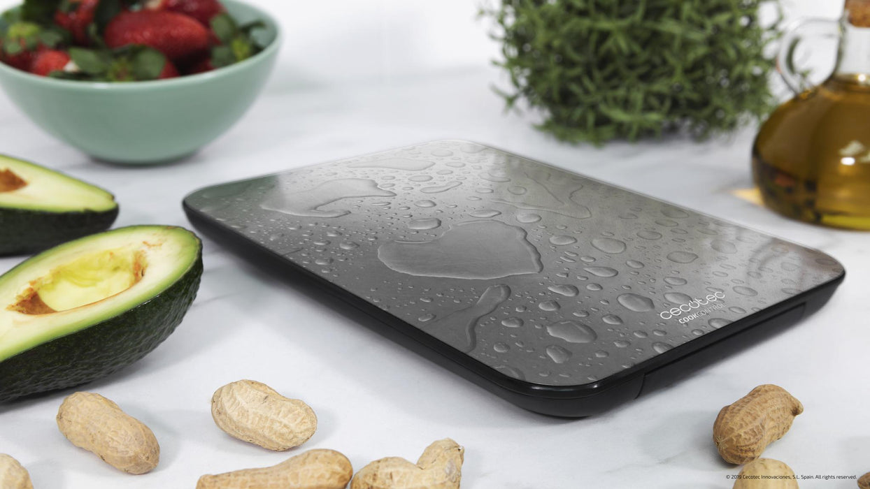 Cântar de bucătărie Cecotec Cook Control 9000 WaterProof, 10 kg, precizie 1 g, inox