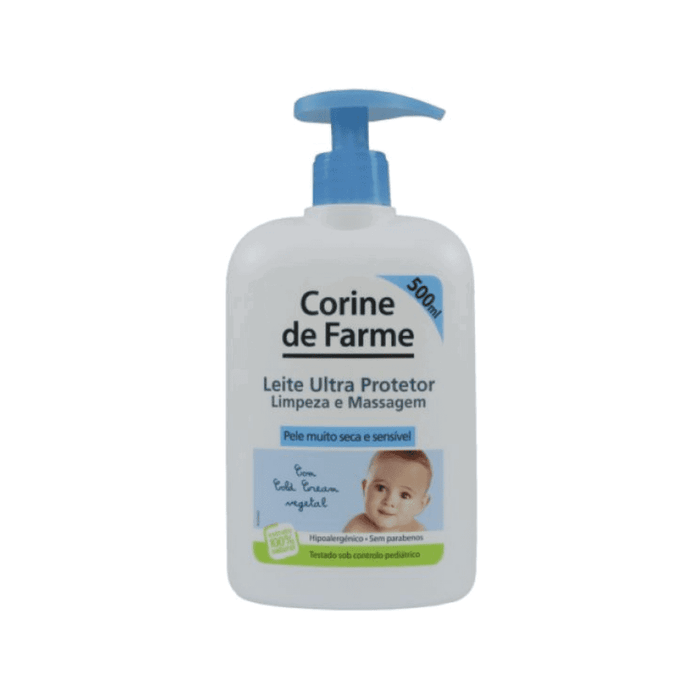 Loțiune de corp Corine De Farme Baby, protectoare, pentru piele foarte uscată și sensibilă, 500 ml, tester