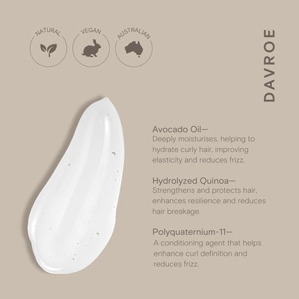 Balsam Curl, Davroe, Curlicue Curl Balm, Verde, 200ml