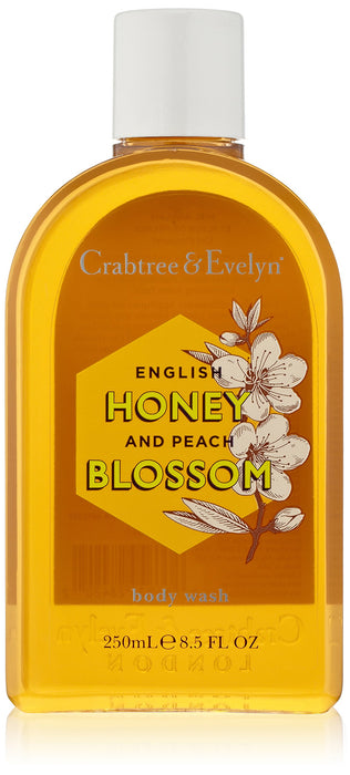 Gel de duș Crabtree & Evelyn Honey & Peach Blossom, hidratant, 250 ml