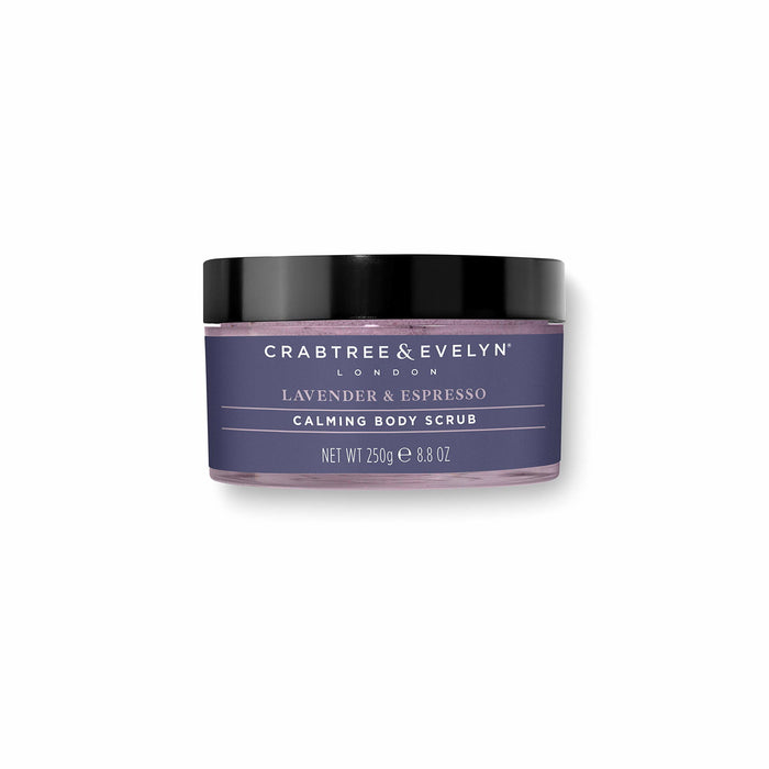 Exfoliant pentru corp Crabtree & Evelyn Lavender & Espresso, calmant, 250 g