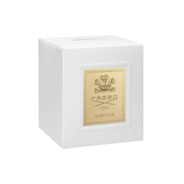 Lumânare parfumată Creed Aventus, cu amestec de citrice, 220 g, tester