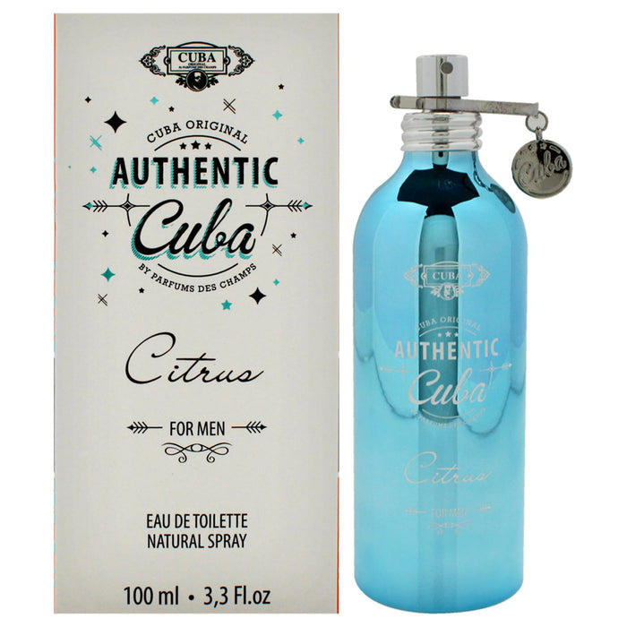 Apă de toaletă Cuba Authentic Citrus, pentru bărbați, 100 ml