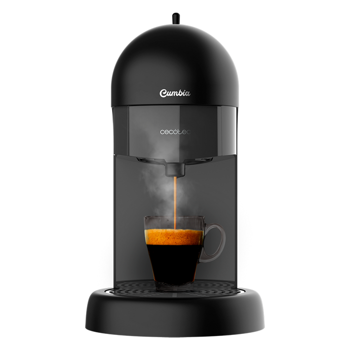 Espressor Cecotec Cumbia Capricciosa Black, 1100 W, 19 bar, rezervor 0,6 l, negru
