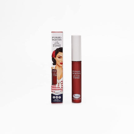 Bling Gloss, Thebalm, Purseworthy Mini Lip Gloss, roșu mat, 3ml