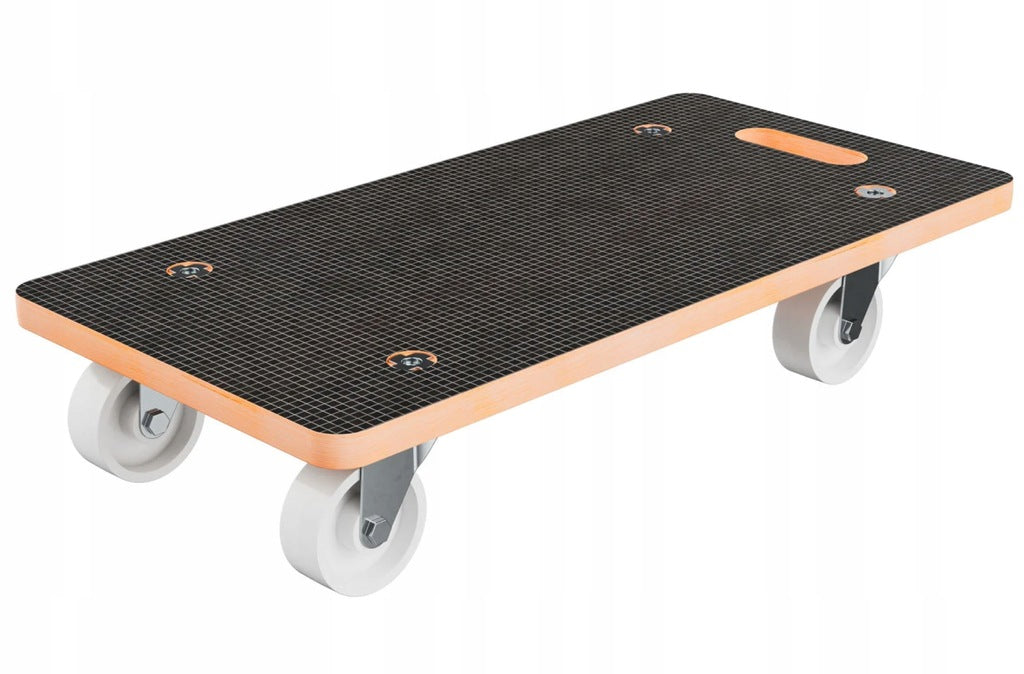 Platformă transportoare Parkside 250 kg, cărucior cu roți pivotante, placă MDF cu suprafață anti-alunecare, mâner transport