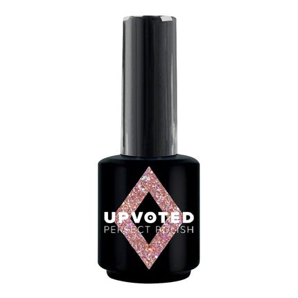 Gel Polish NailPerfect UPVOTED #193 Rockstar, 15ml, roz cu sclipici