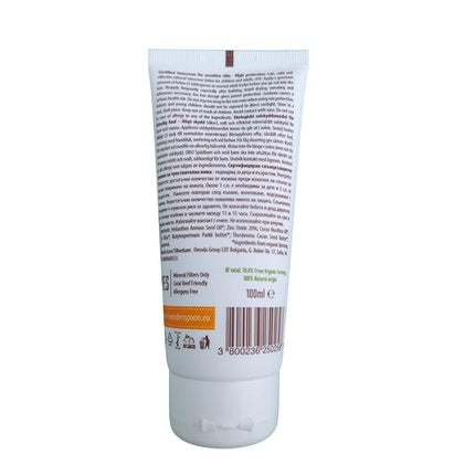 Cremă protectoare solară Wooden Spoon pentru Baby & Family SPF 30, 100ml