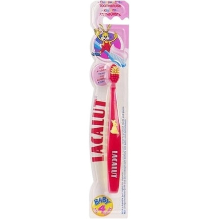Periuță de dinți Lacalut pentru copii 0-4 ani, roz