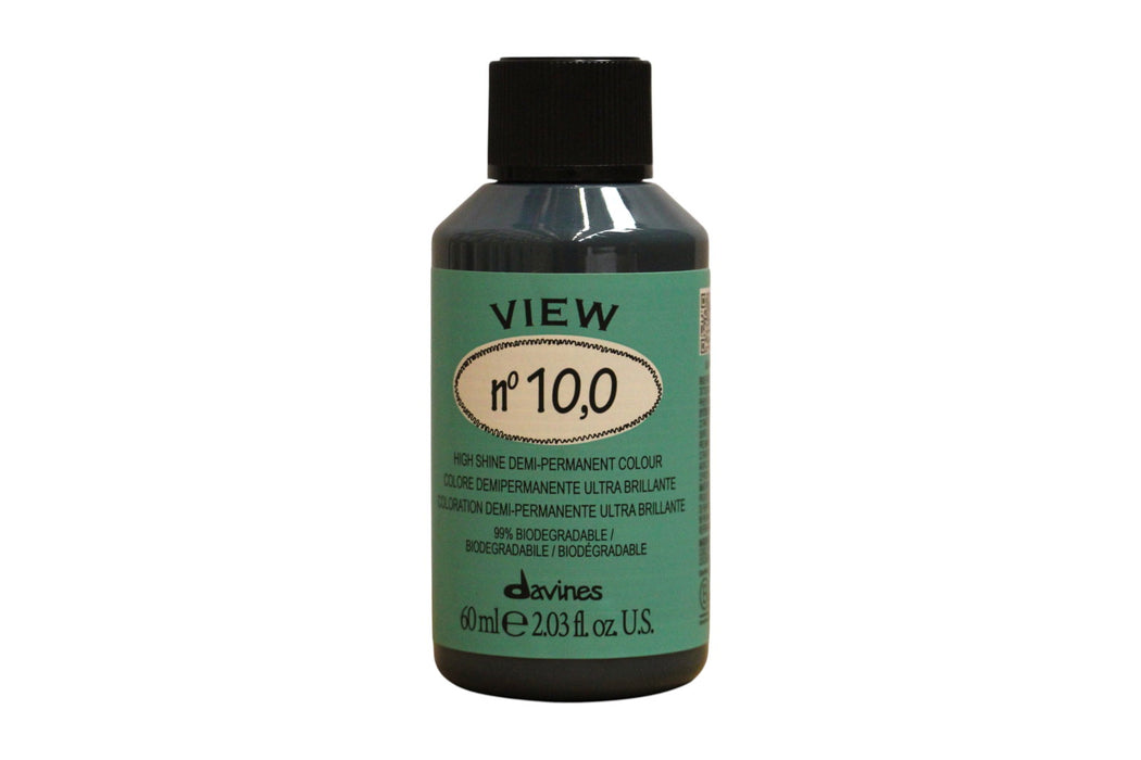 Vopsea demi-permanentă de păr Davines View, nuanța 10.0, 60 ml