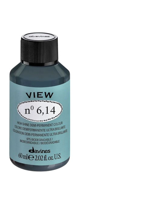 Vopsea demi-permanentă pentru păr Davines View, nuanța 6.14, 60 ml