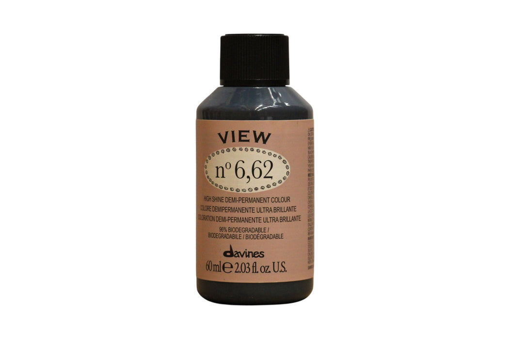 Vopsea de păr demi-permanentă Davines View, nuanța 6.62, 60 ml