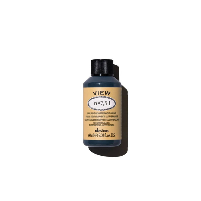 Cremă tonifiantă pentru păr Davines View, nuanța 7.51, 60 ml