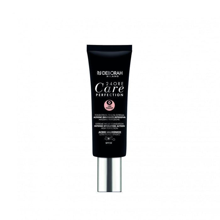 Fond de ten lichid Deborah 24 Ore Care Perfection, hidratant, nuanța 0 Fair Rose, SPF 20, 30 ml