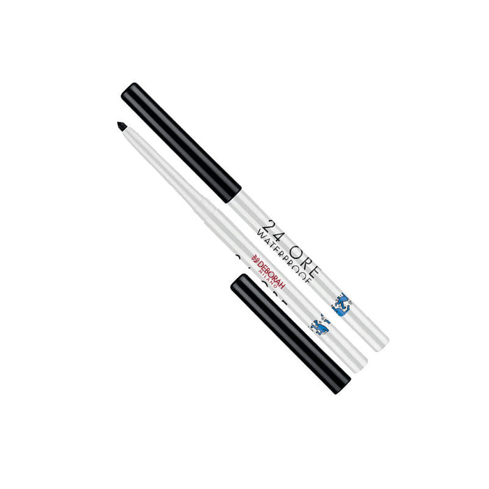 Creion eyeliner gel Deborah 24 Ore Keith Haring, rezistent la apă, retractabil, negru, 0.3 g