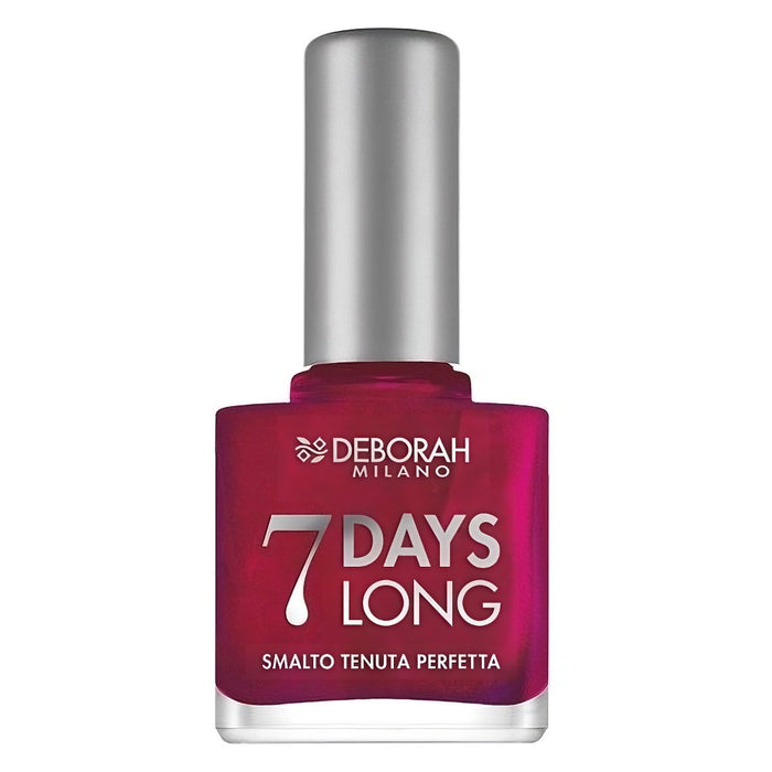 Lac de unghii Deborah 7 Day Long, cu vitamine, uscare rapidă, nuanța EN872 Violet perlat, 11 ml