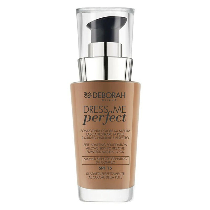 Fond de ten lichid Deborah Dress Me Perfect, SPF 15, nuanța 05 Chihlimbar, 30 ml, tester