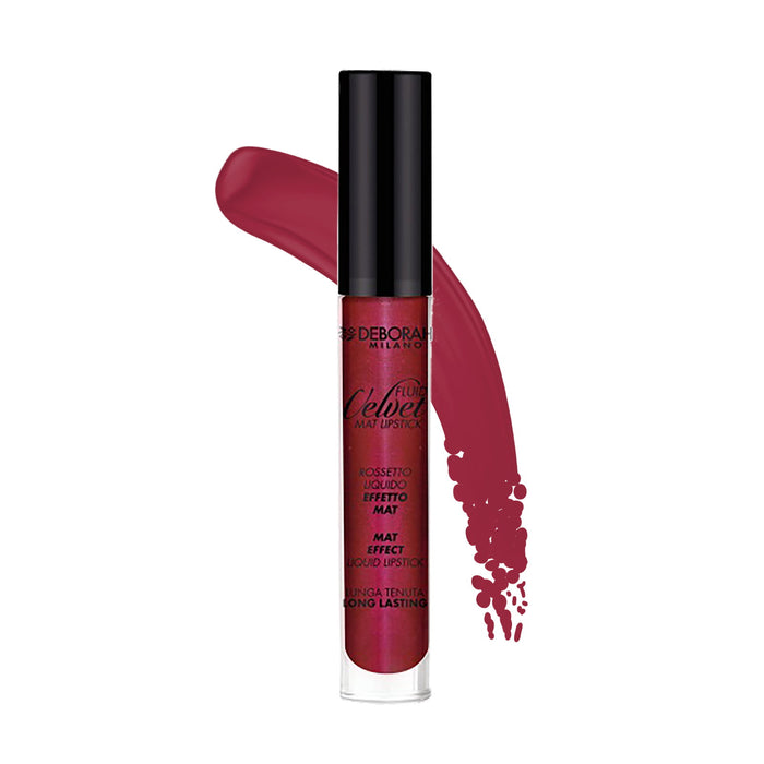 Ruj lichid Deborah Fluid Velvet, mat, nuanța 50 Cireașă, 4.5 g