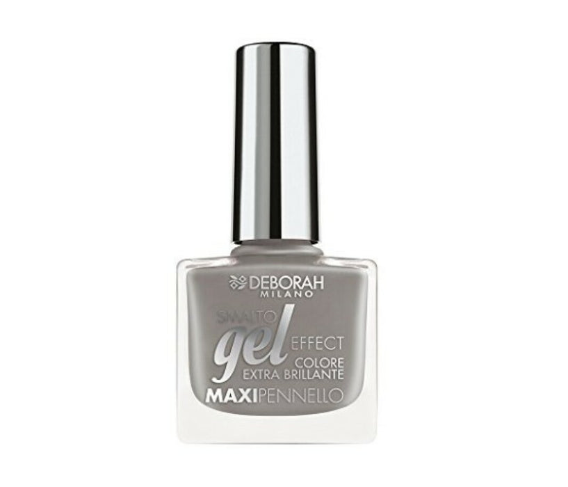 Lac de unghii Deborah Gel Effect, efect de gel, nuanța 44 Gri închis, 8,5 ml