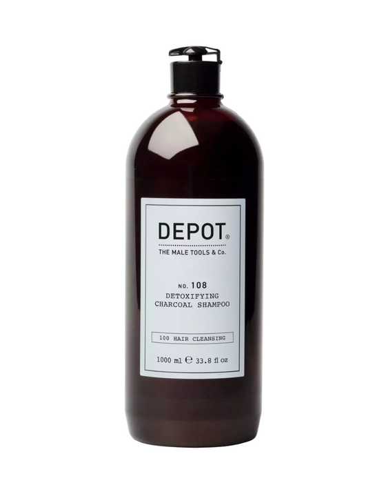 Șampon Depot 100 Hair Cleansing No. 108, detoxifiant, cu cărbune, 1000 ml