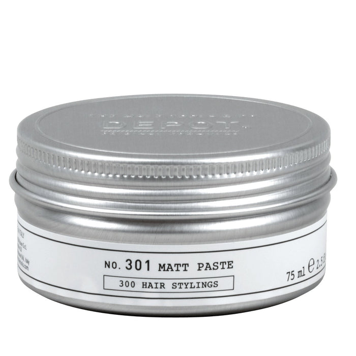 Pastă de coafat Depot 300 Hair Stylings No. 301, textură mată, fixare puternică, 75 ml