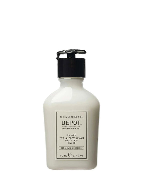 Fluid înainte și după bărbierit Depot 400 Shave Specifics No. 402, calmant, cu uleiuri esențiale, pentru bărbați, 50 ml