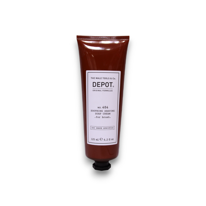Cremă de săpun de bărbierit Depot 400 Shave Specifics No. 404, cu alantoină, calmantă, pentru bărbați, 125 ml