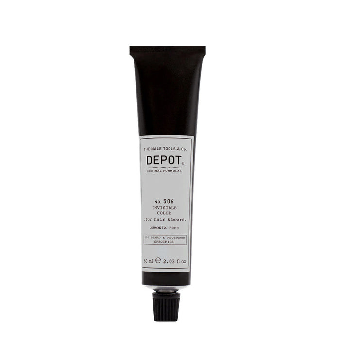Vopsea semi-permanentă pentru păr și barbă Depot 500 Beard & Mustache Specifics No. 506 Invisible Colour, nuanța Steel, 60 ml