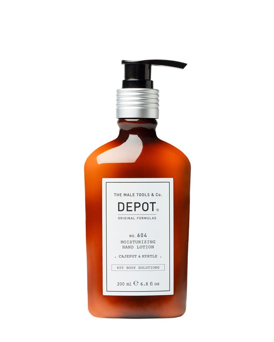 Loțiune pentru mâini Depot 600 Body Solutions No. 604, hidratantă, cu glicerină, cajeput și mirt, 200 ml