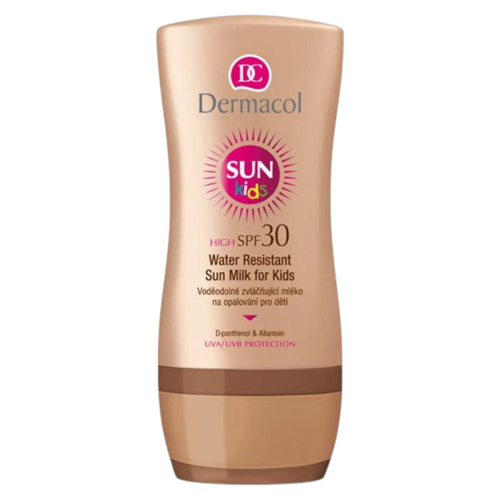 Lapte de soare Dermacol Sun Kids, rezistent la apă, SPF 30, pentru copii, 200 ml, tester