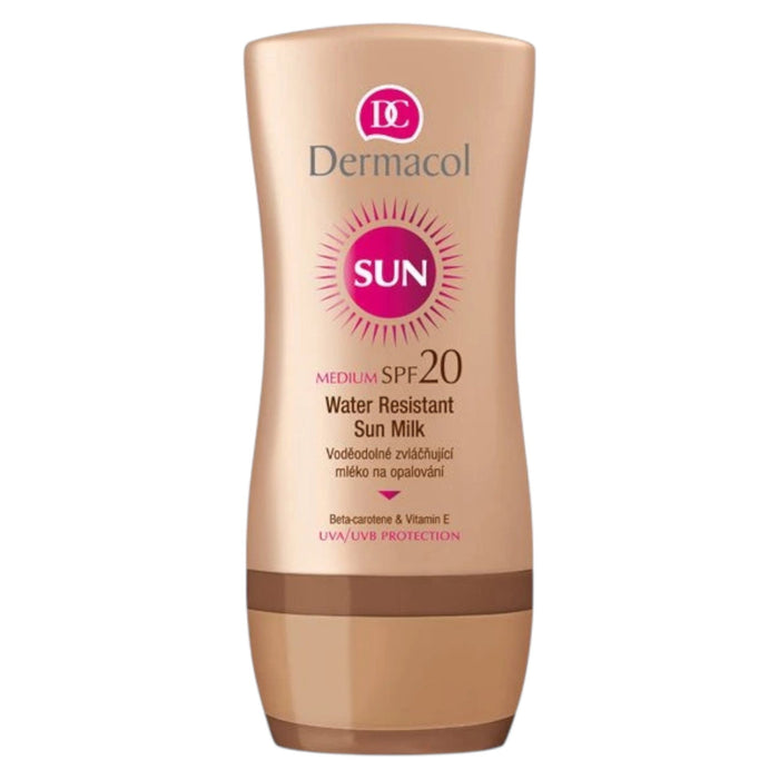 Lapte de soare Dermacol Sun, rezistent la apă, SPF 20, 200 ml, tester