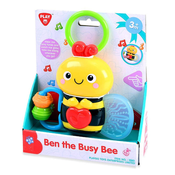 Jucărie muzicală PlayGo Ben the Busy Bee, albinuță cu melodii și lumini, 3+ luni