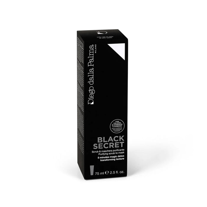 Exfoliant pentru corp Diego Dalla Palma Black Secret, purifiant, scrub și mască, 75 ml